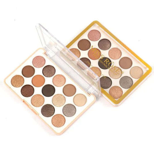 12-Color Glam Eyeshadow Palette - Matte & Shimmer Shades | Souk Al Habibi