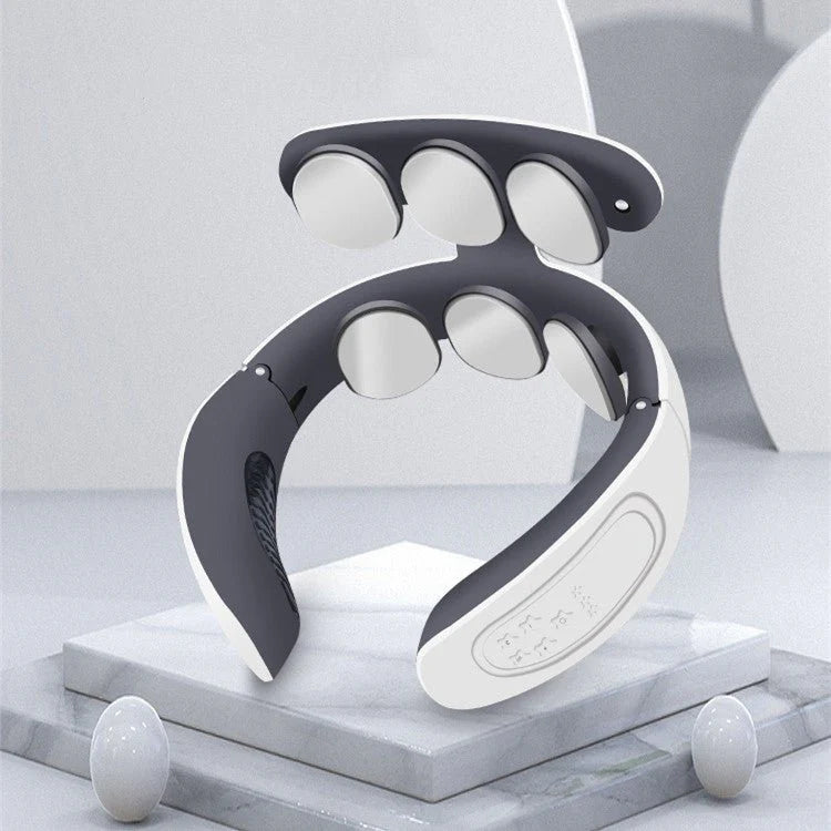 💆♀️ Six-Head Cervical Neck Massager – Portable Electric Pain Relief & Relaxation Device ⚡