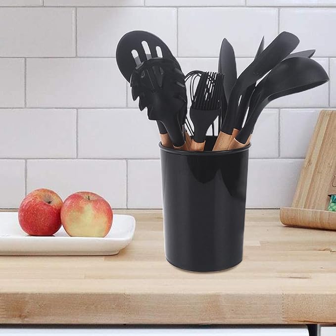 🍳 12 Pcs Silicone Cooking Utensils Set – Non-Stick, Heat Resistant Kitchen Tools for Everyday Cooking 🍲