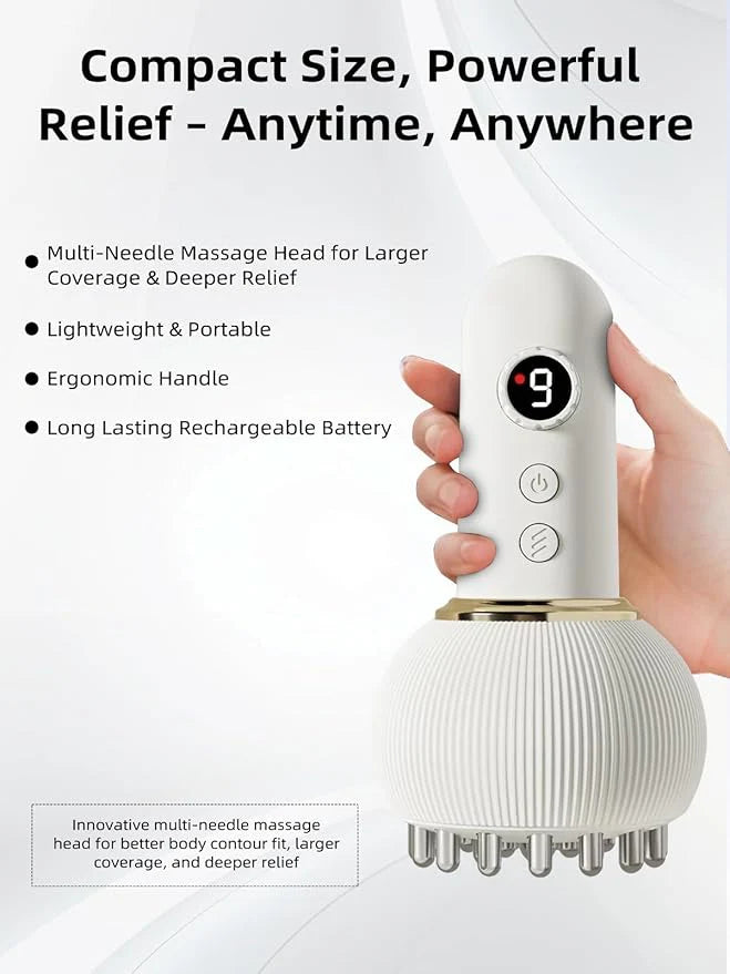 💆‍♀️ Electric Lymphatic Drainage Massager – Full Body Slimming & Detox Massage Brush ⚡