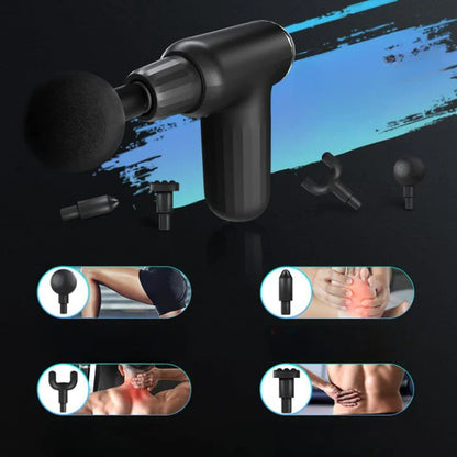 💆‍♂️ Muscle Massage Gun FH-820 – Deep Tissue Massager with 4 Heads for Pain Relief 💪