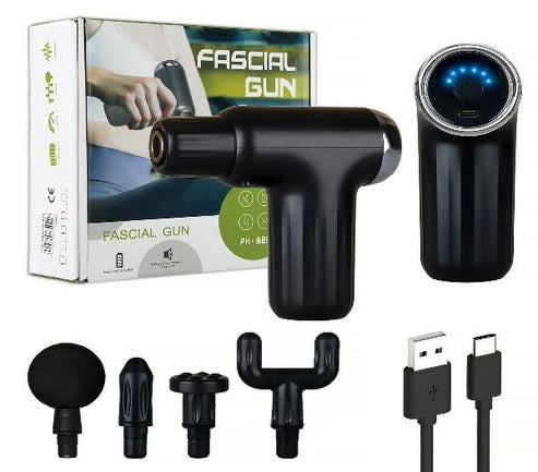 💆‍♂️ Muscle Massage Gun FH-820 – Deep Tissue Massager with 4 Heads for Pain Relief 💪