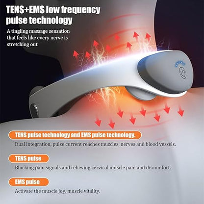 💆‍♂️ 360° Cervical Neck Massager Pro – Electric Neck & Shoulder Pain Relief Device ⚡