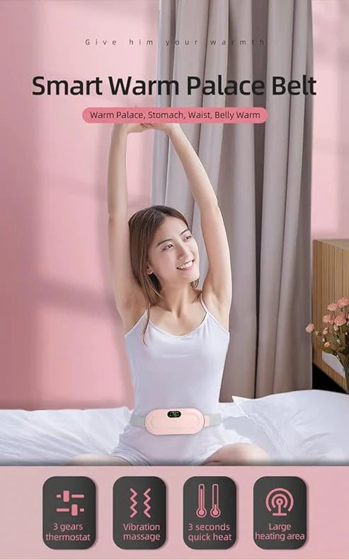 💖 Electric Heating Period Belt – Fast Relief from Menstrual Cramps & Lower Back Pain 🌸