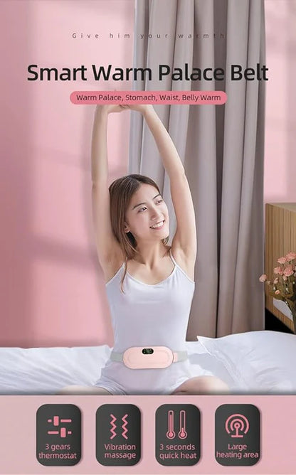 💖 Electric Heating Period Belt – Fast Relief from Menstrual Cramps & Lower Back Pain 🌸