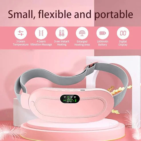 💖 Electric Heating Period Belt – Fast Relief from Menstrual Cramps & Lower Back Pain 🌸