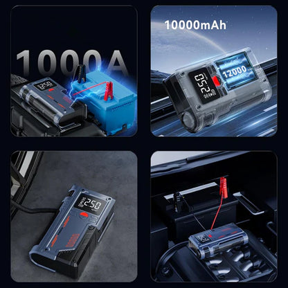 ⚡ Portable Car Jump Starter with Digital Display – Powerful Battery Booster 🚘