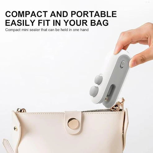 🔥 Portable Heat Sealing Machine – Mini Bag Sealer for Snacks, Food & Travel 🍿