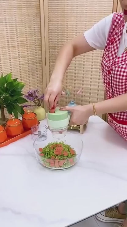 🥕 مفرمة خضروات يدوية 4 في 1 - 🧄 ثوم، 🍖 قطاعة لحوم وفواكه