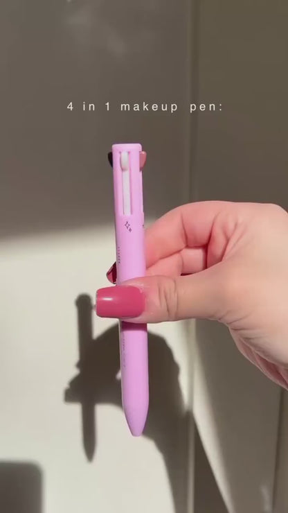 💄 قلم مكياج 4 في 1 - محدد عيون، حواجب، شفاه وهايلايتر في واحد!