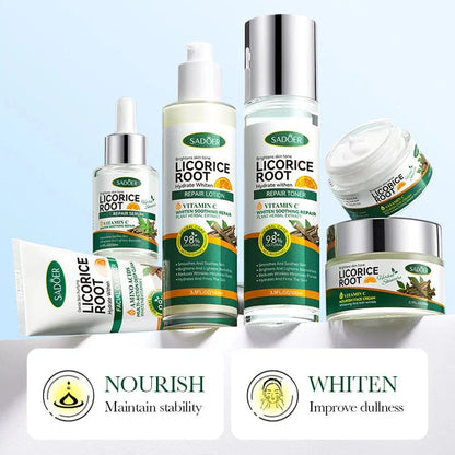 🌿 Sadoer Licorice Root Whitening Skin Care Set ✨