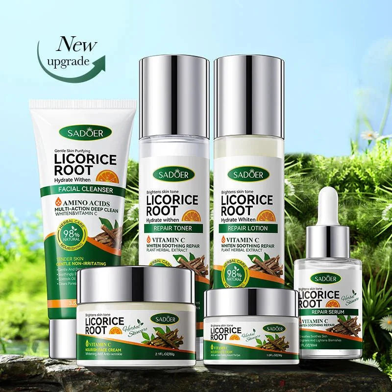 🌿 Sadoer Licorice Root Whitening Skin Care Set ✨
