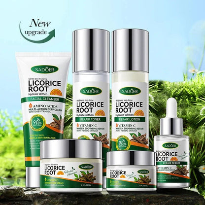🌿 Sadoer Licorice Root Whitening Skin Care Set ✨