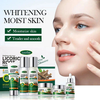 🌿 Sadoer Licorice Root Whitening Skin Care Set ✨