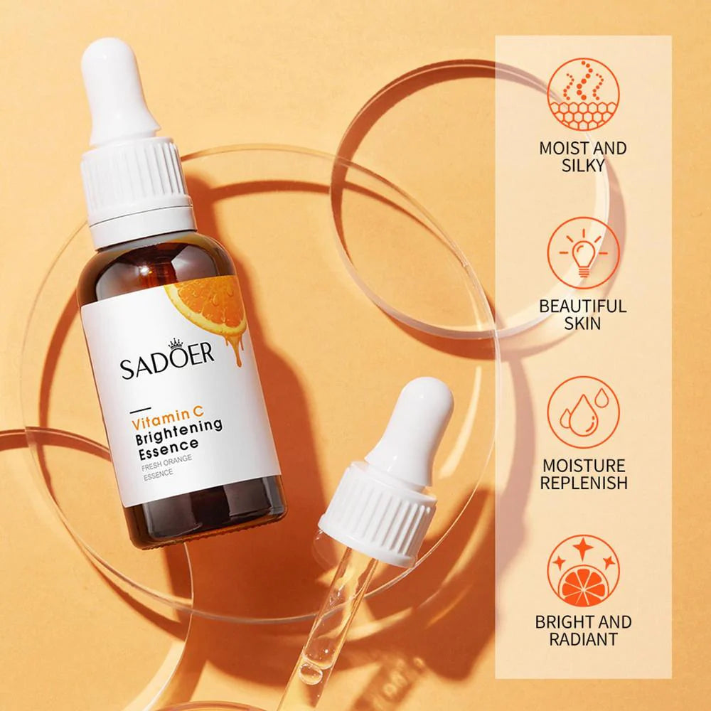 🍋 Sadoer Vitamin C Brightening Essence – Original Glow & Radiance Booster ✨