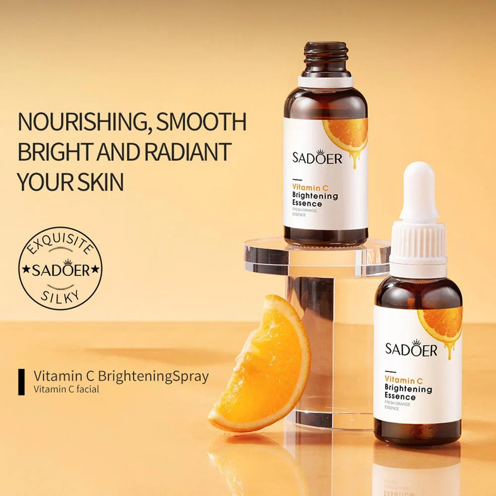 🍋 Sadoer Vitamin C Brightening Essence – Original Glow & Radiance Booster ✨