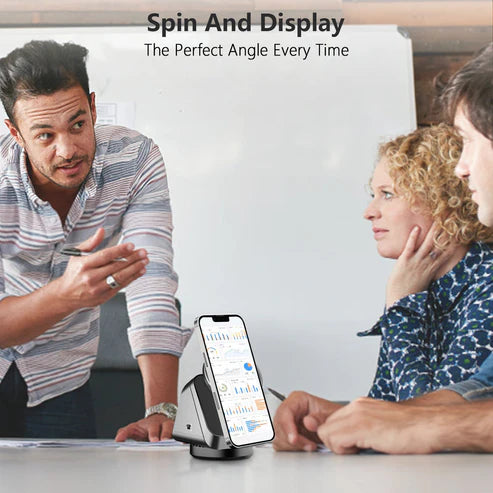 ✨ شاحن لاسلكي مغناطيسي سريع 3 في 1 لأجهزة iPhone 📱 وWatch ⌚ وAirPods 🎧